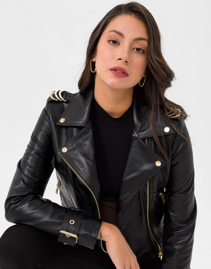 Anna Biker Leather Jacket